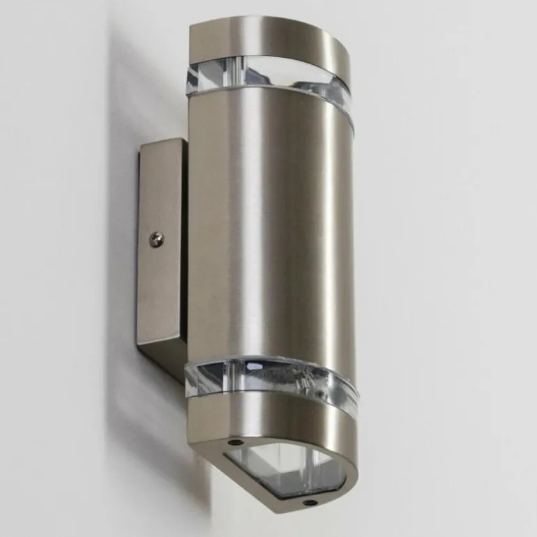 Applique extérieure Maturin Acier inoxydable, 2 lumières