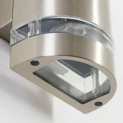 Applique extérieure Maturin Acier inoxydable, 2 lumières