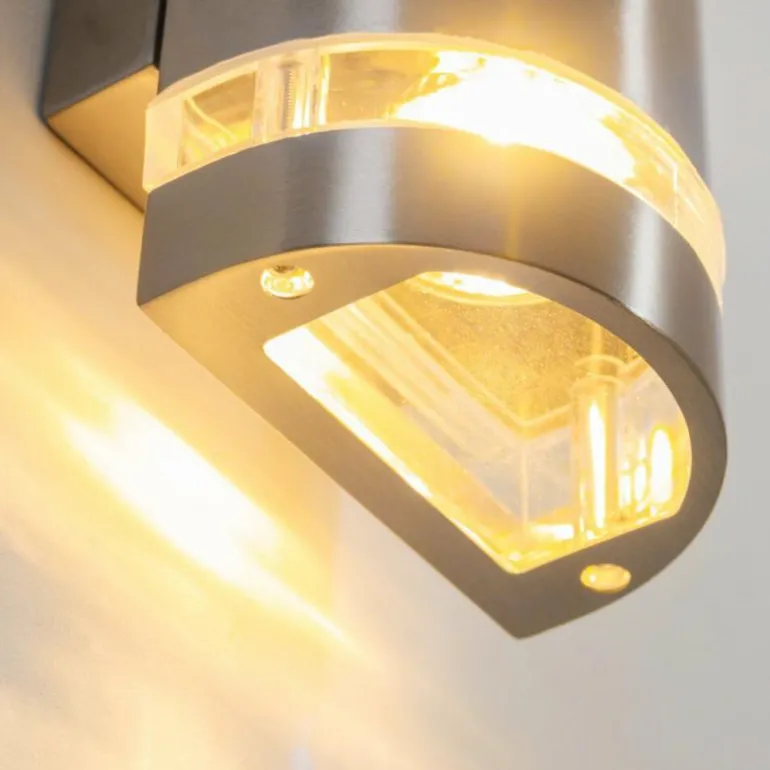 Applique extérieure Maturin Acier inoxydable, 2 lumières
