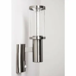 Applique extérieure Popoyan LED Acier inoxydable, 2 lumières, Détecteur de mouvement