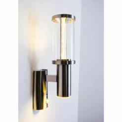 Applique extérieure Popoyan LED Acier inoxydable, 2 lumières, Détecteur de mouvement