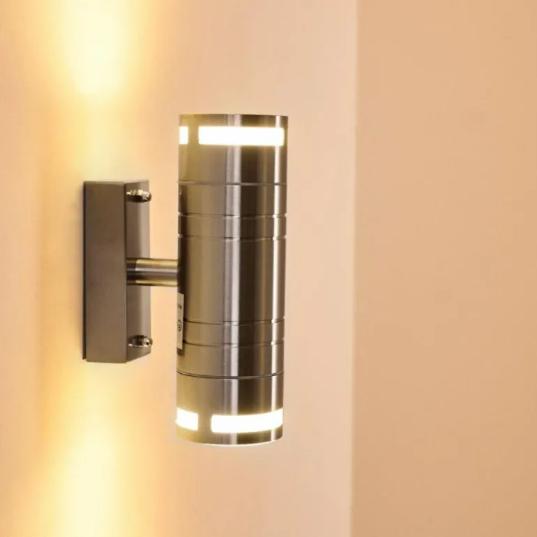 Applique extérieure Selve Acier inoxydable, 2 lumières