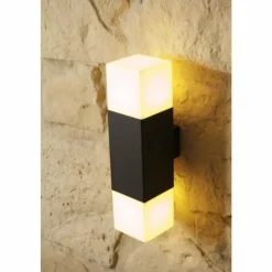 applique extérieure Trio HUDSON Noir, 2 lumières