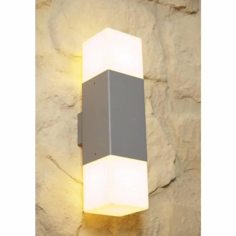 applique extérieure Trio HUDSON Acier inoxydable, 2 lumières