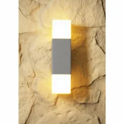 applique extérieure Trio HUDSON Acier inoxydable, 2 lumières