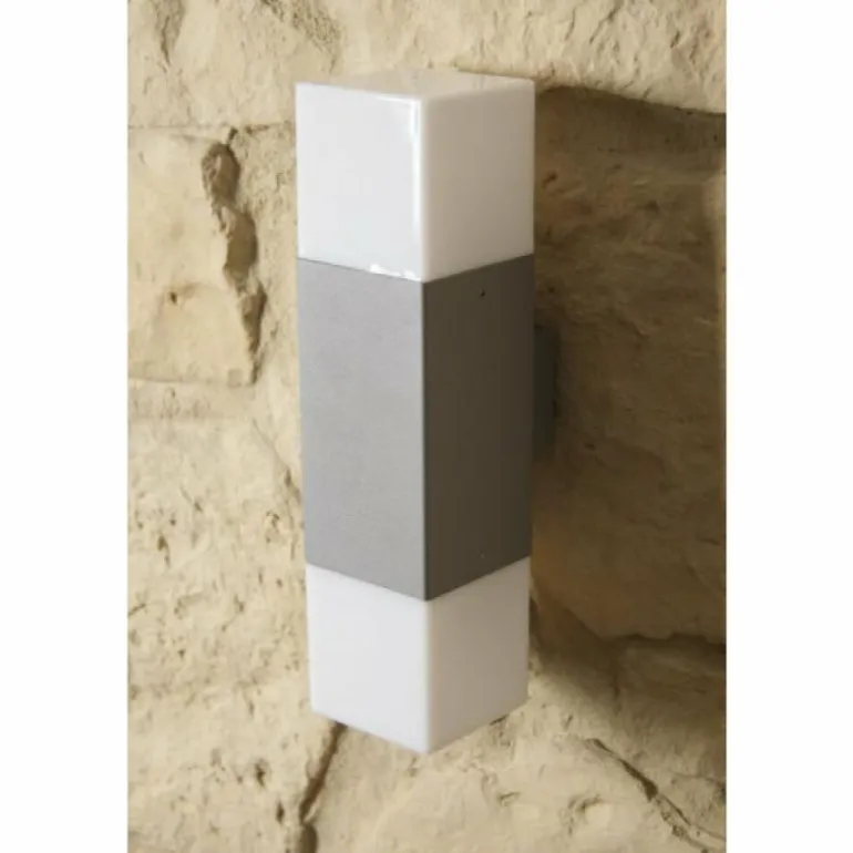 applique extérieure Trio HUDSON Acier inoxydable, 2 lumières