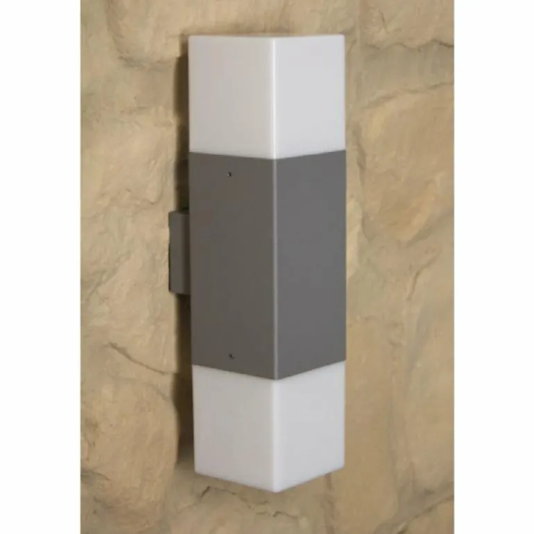 applique extérieure Trio HUDSON Acier inoxydable, 2 lumières