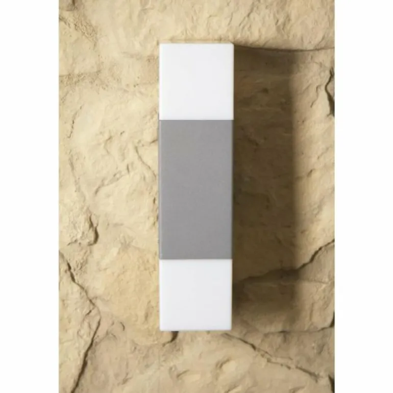 applique extérieure Trio HUDSON Acier inoxydable, 2 lumières