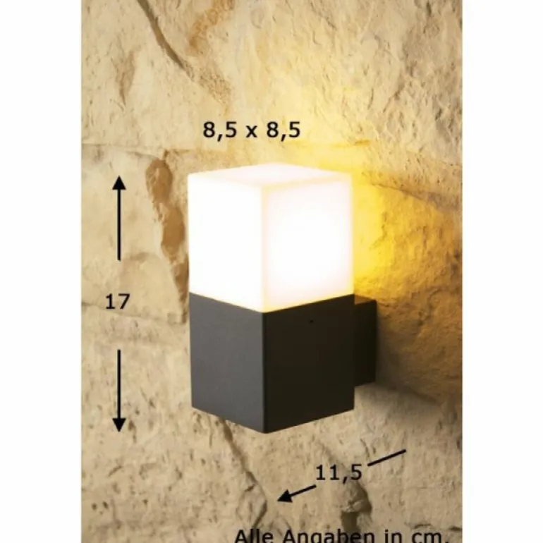 applique extérieure Trio HUDSON Noir, 1 lumière