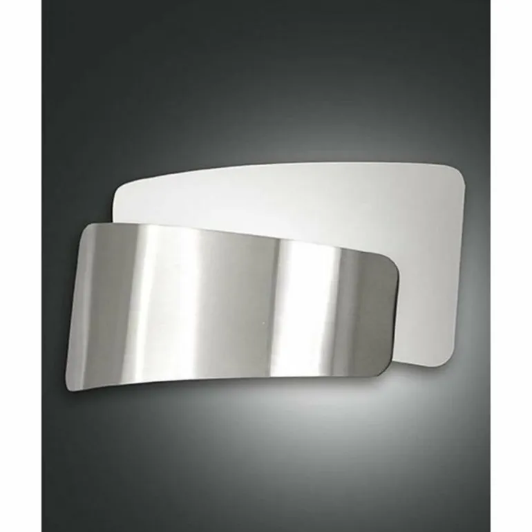Applique Fabas Luce SLANE Nickel mat, 1 lumière