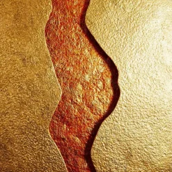 Applique Holländer ERUPTION LED Or, Rouge, 1 lumière