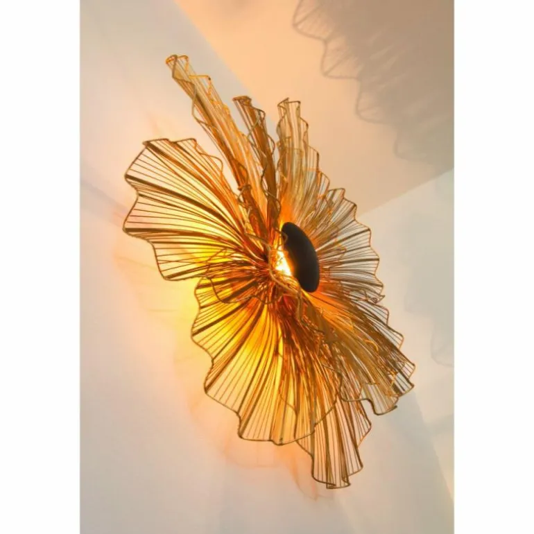 Applique Holländer Tremolo Brun, Or, Noir, 3 lumières