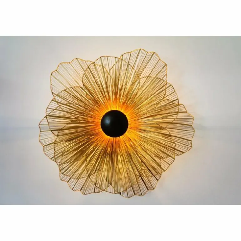 Applique Holländer Tremolo Brun, Or, Noir, 3 lumières