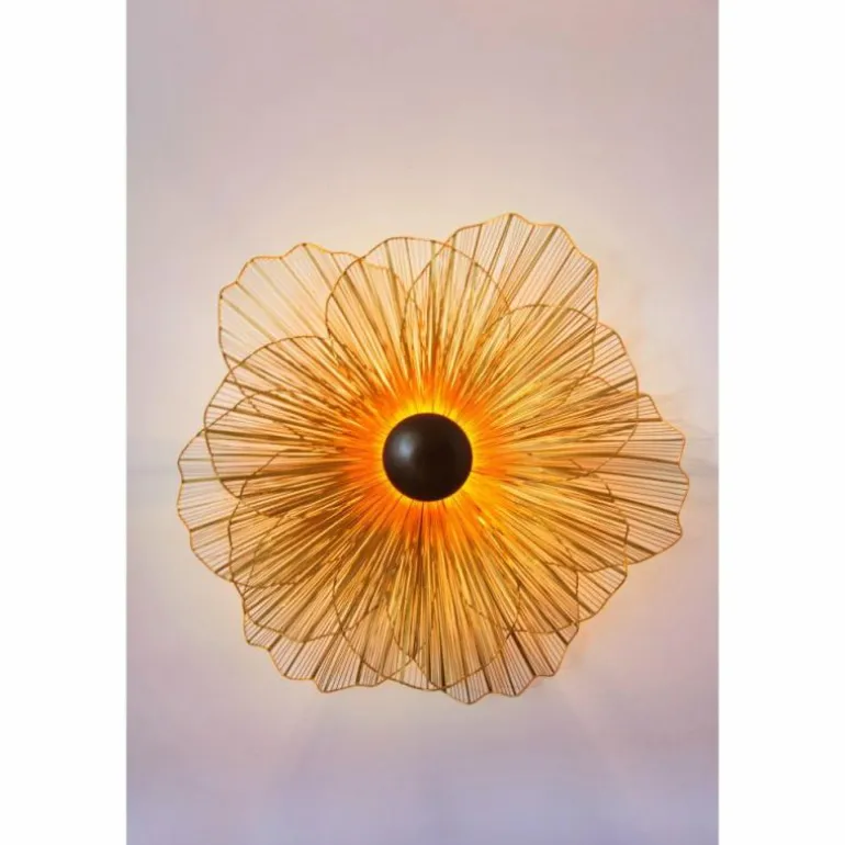 Applique Holländer Tremolo Brun, Or, Noir, 3 lumières