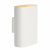 Applique Lucide OVALIS Blanc, 2 lumières