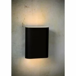 Applique Lucide OVALIS Noir, 2 lumières