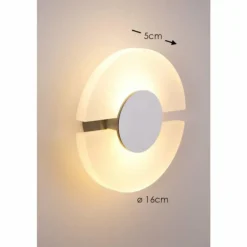Applique Lutec LED Acier brossé, 1 lumière