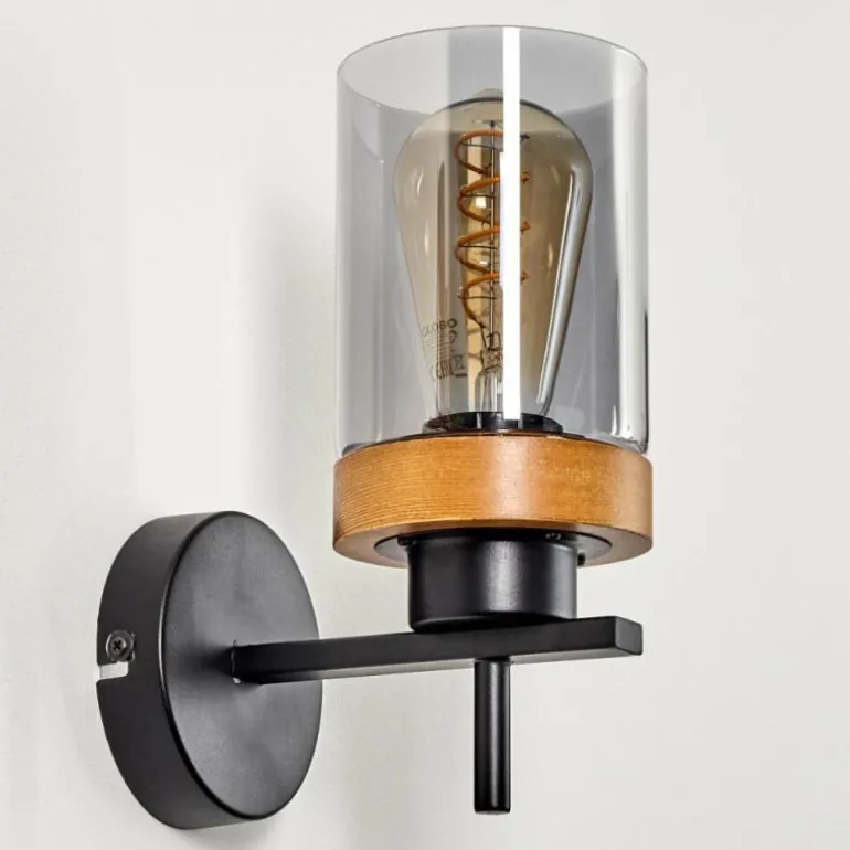 Applique murale Amignon Écru, Noir, 1 lumière