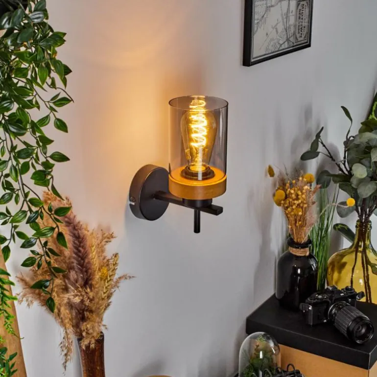 Applique murale Amignon Écru, Noir, 1 lumière