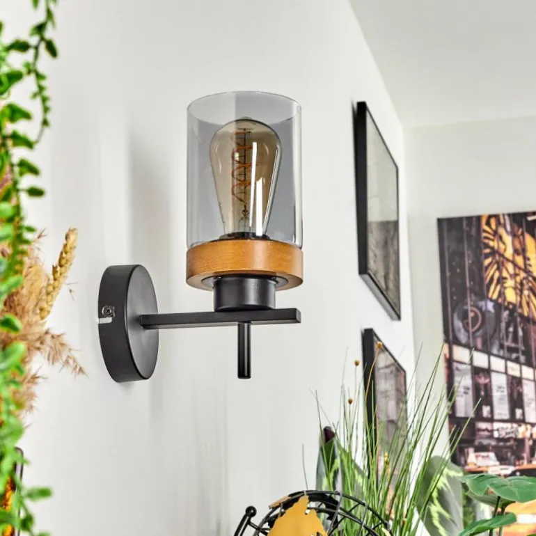 Applique murale Amignon Écru, Noir, 1 lumière