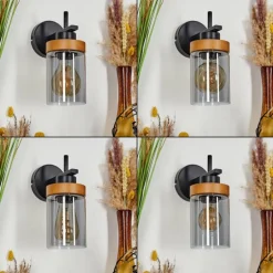 Applique murale Amignon Écru, Noir, 1 lumière