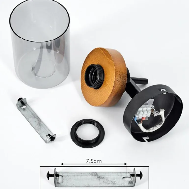 Applique murale Amignon Écru, Noir, 1 lumière