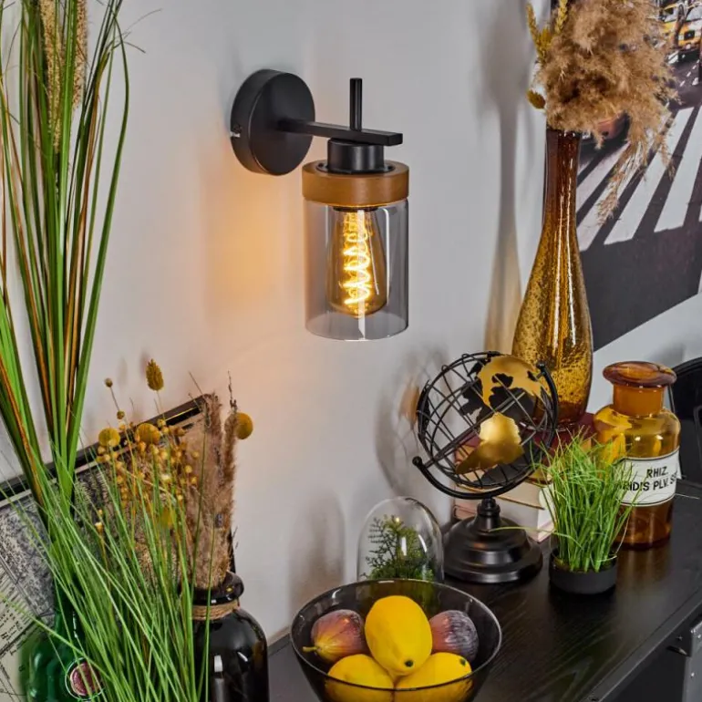 Applique murale Amignon Écru, Noir, 1 lumière