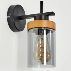 Applique murale Amignon Écru, Noir, 1 lumière