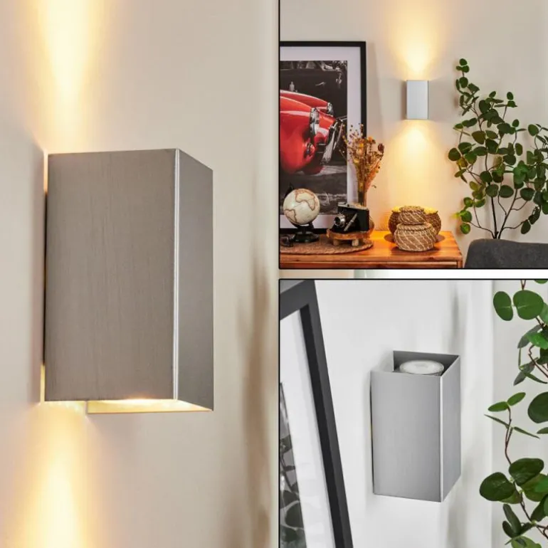 Applique murale Bellevesvres Nickel mat, 2 lumières