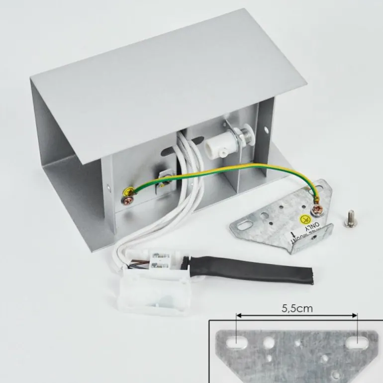 Applique murale Bellevesvres Nickel mat, 2 lumières