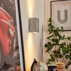 Applique murale Bellevesvres Nickel mat, 2 lumières