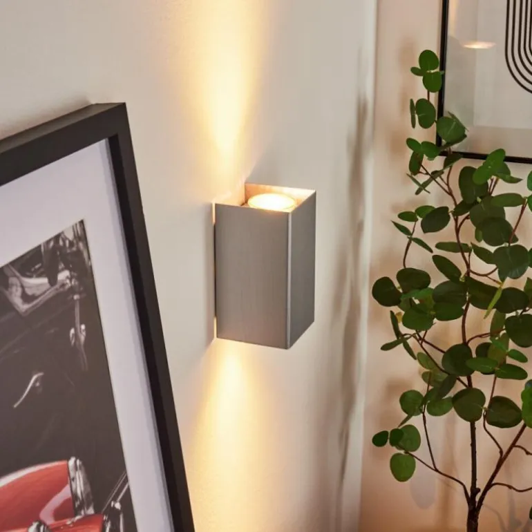 Applique murale Bellevesvres Nickel mat, 2 lumières