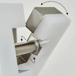 Applique murale Bobeiro LED Nickel mat, 1 lumière