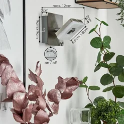 Applique murale Bobeiro LED Nickel mat, 1 lumière