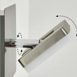 Applique murale Bobeiro LED Nickel mat, 1 lumière