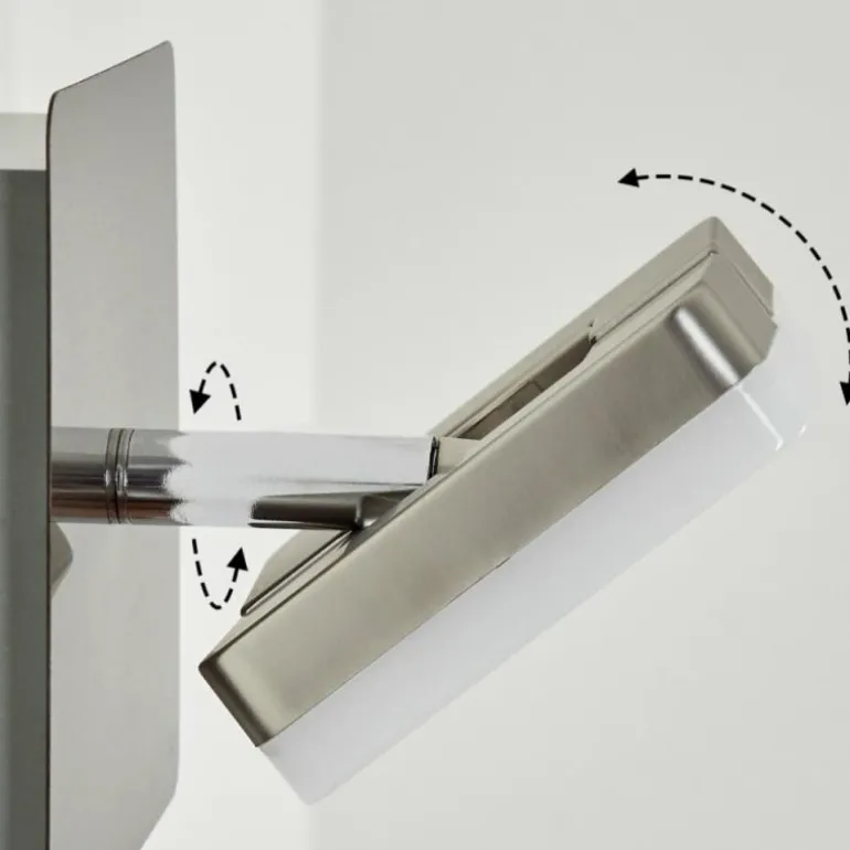 Applique murale Bobeiro LED Nickel mat, 1 lumière