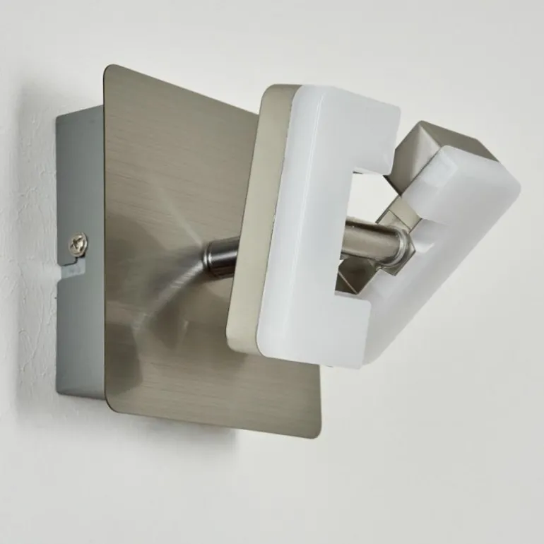 Applique murale Bobeiro LED Nickel mat, 1 lumière