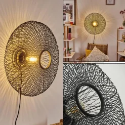 Applique murale Brooker Noir, 1 lumière