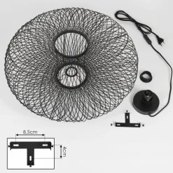 Applique murale Brooker Noir, 1 lumière