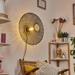 Applique murale Brooker Noir, 1 lumière