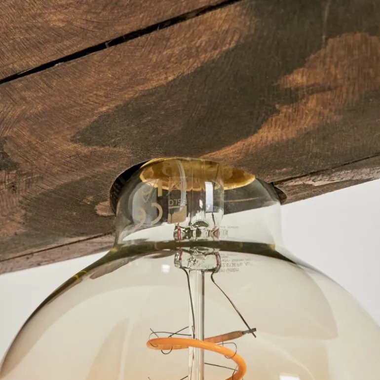 Applique murale Canedo Bois foncé, 1 lumière