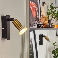 Applique murale Castillo Noir, 1 lumière