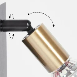 Applique murale Castillo Noir, 1 lumière