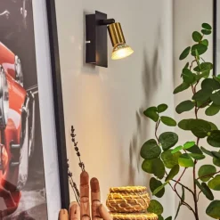 Applique murale Castillo Noir, 1 lumière