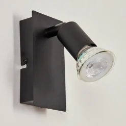 Applique murale Castillo Noir, 1 lumière