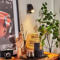 Applique murale Castillo Noir, 1 lumière