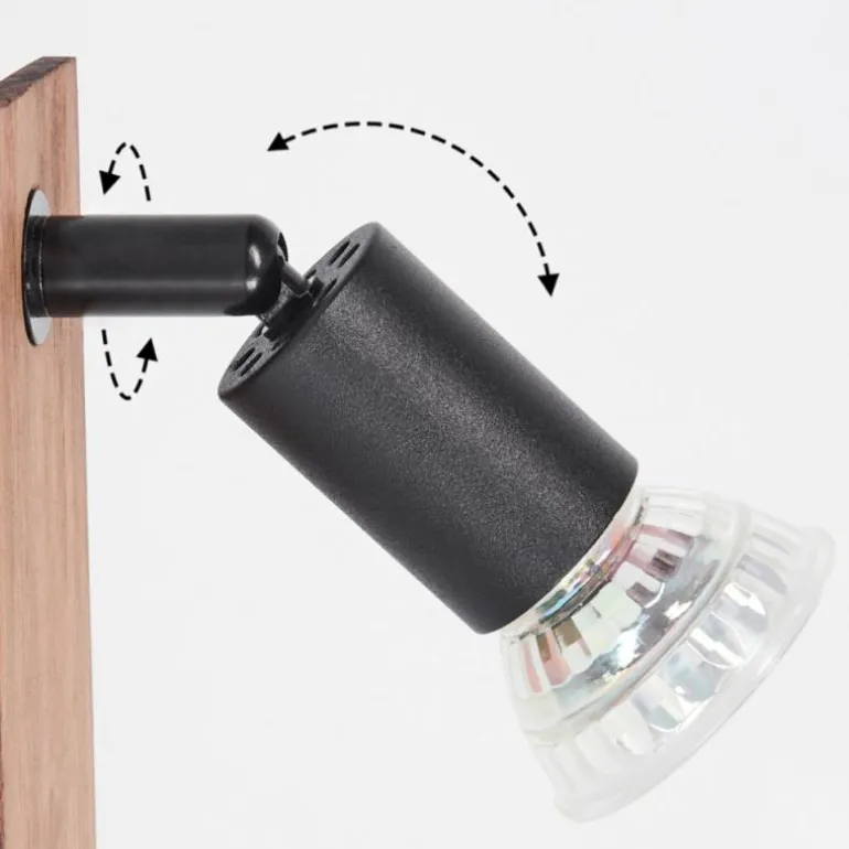 Applique murale Castillo Écru, Noir, 1 lumière