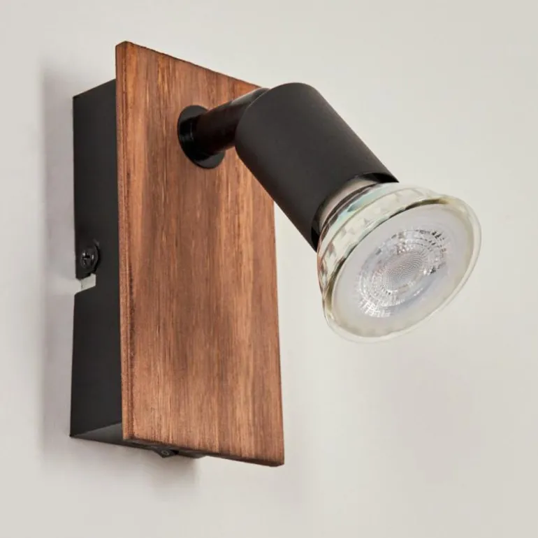 Applique murale Castillo Écru, Noir, 1 lumière