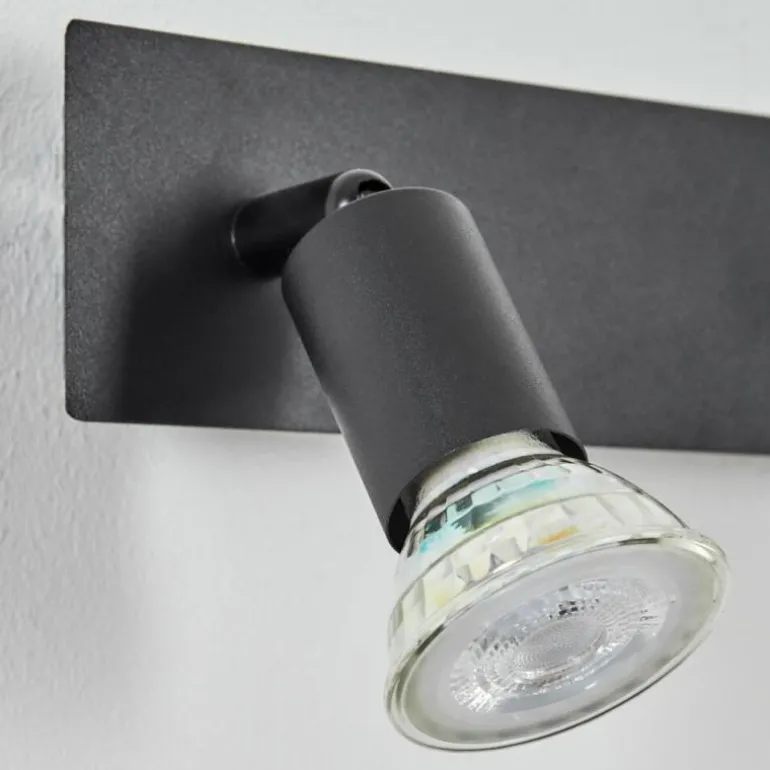 Applique murale Castillo Noir, 2 lumières