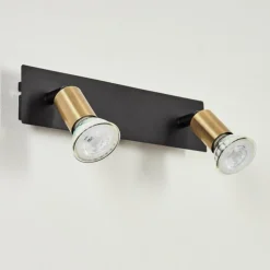 Applique murale Castillo Noir, 2 lumières